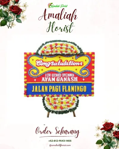 Bunga Papan Congratulation di Klanting